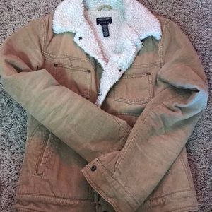 American eagle corduroy Sherpa fur jacket xs